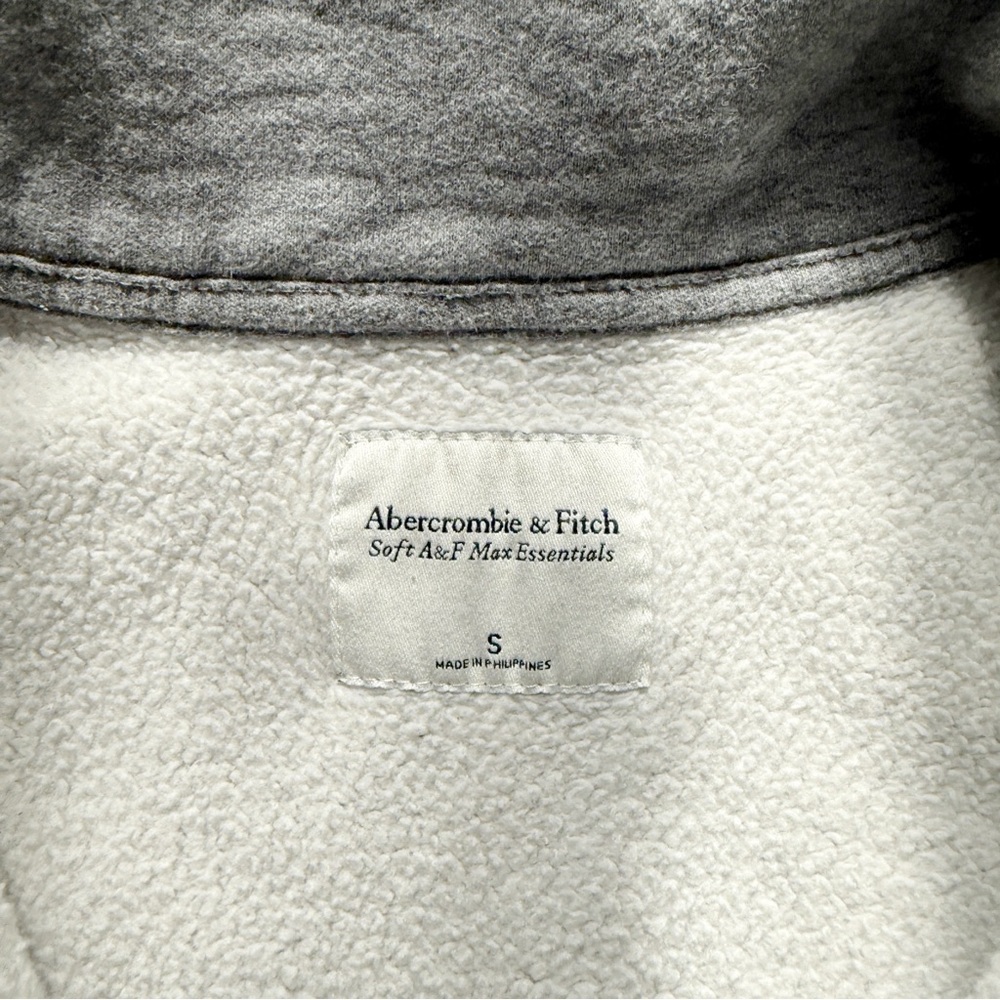 Abercrombie Soft AF Max Essentials 1/2 Zip Sweatshirt Gray Women’s Small - Picture 7 of 11